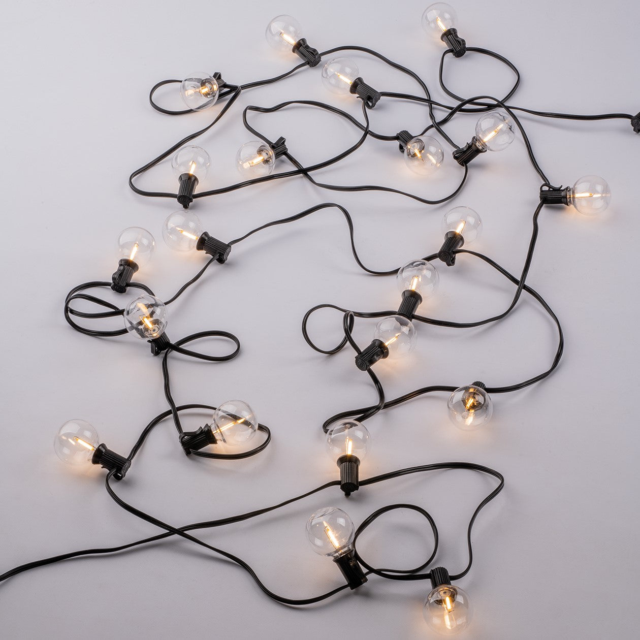 FAN Europe LED Světelný řetěz PICNIC Závěsný 1W 3000K Černá E12 IP44 do zásuvky schuko