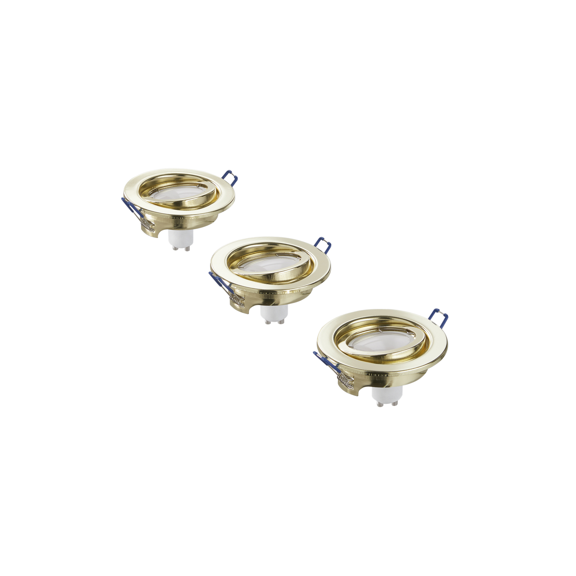 FAN Europe Svítidlo MATRIX Vestavné 3ks x 5W 413lm 3000K Zlatá GU10 IP20 výklopné 15°