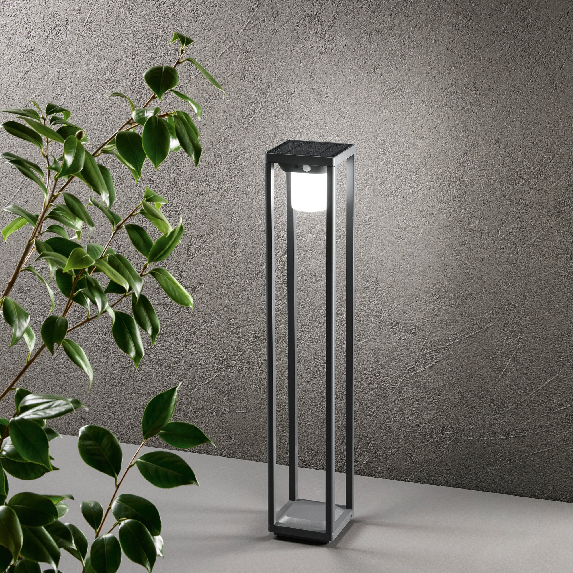 FAN Europe Svítidlo se solárním panelem KYOTO Zemní 3W 170lm 4000K Antracitová IP44 