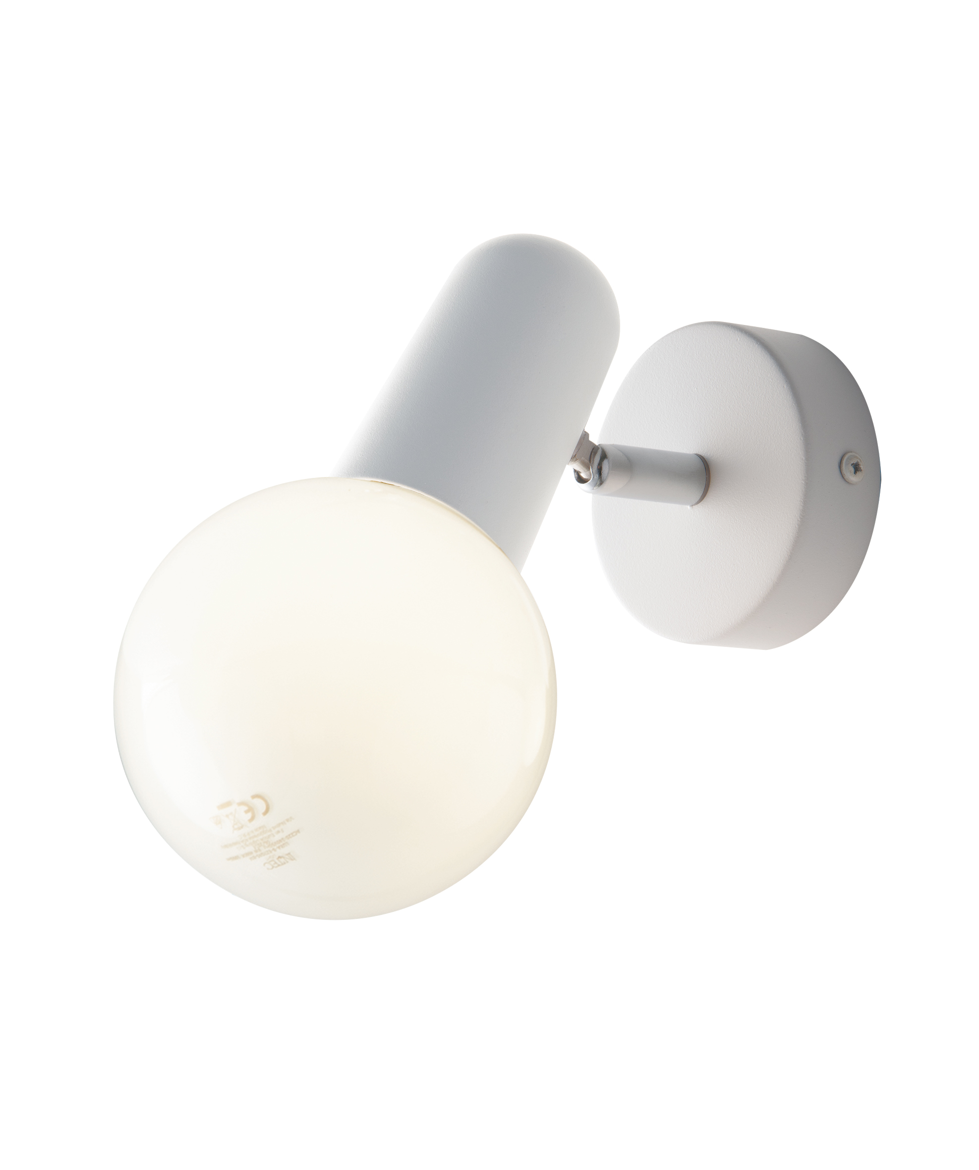 FAN Europe LED Svítidlo PUNTO Nástěnné E27 Bílá IP20