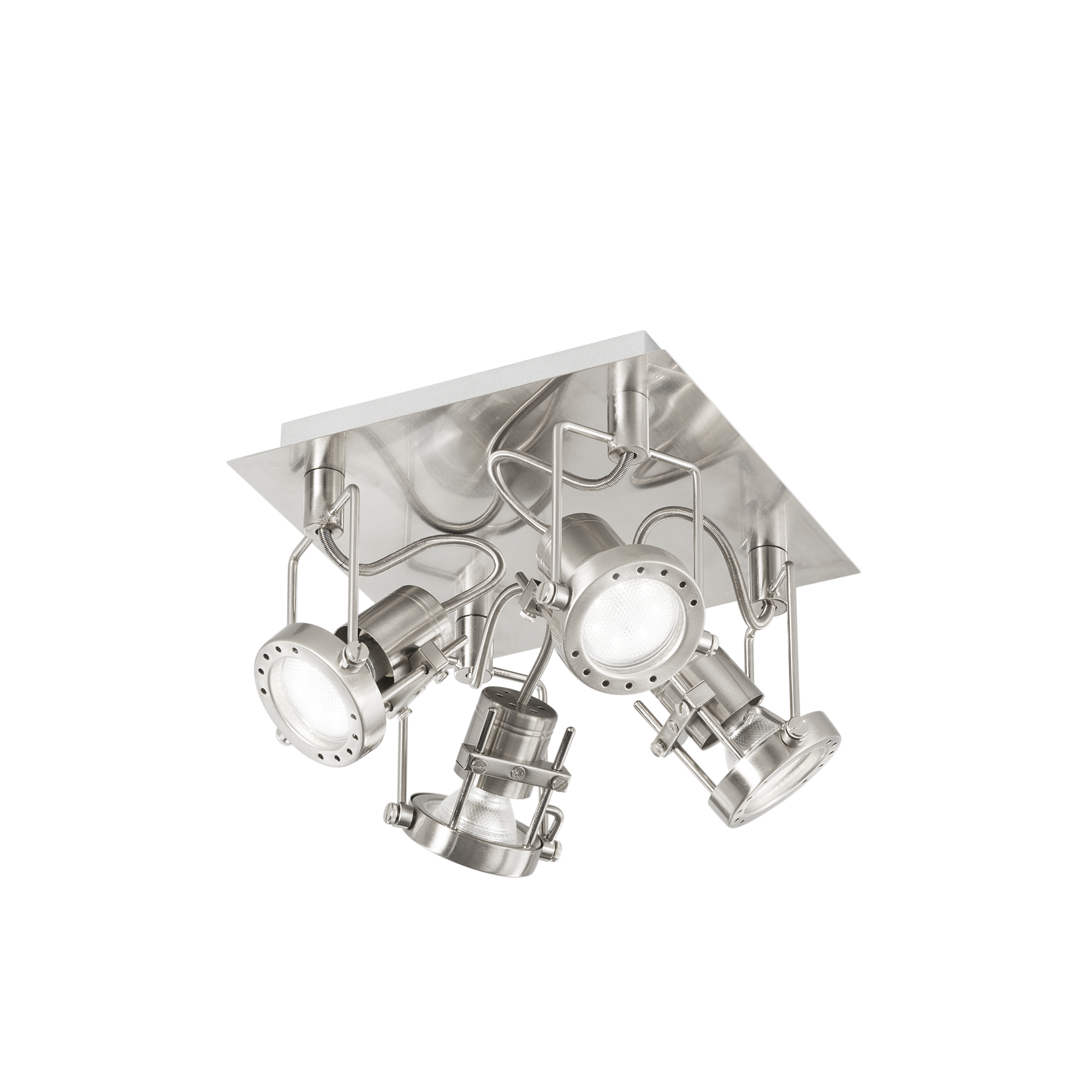 FAN Europe LED Svítidlo TECHNO Stropní 5W 400lm 2700K Chrom/Stříbrná GU10 IP20